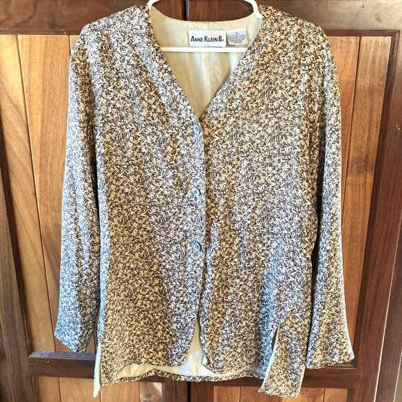 Anne Klein silk blouse - Picture 1 of 4